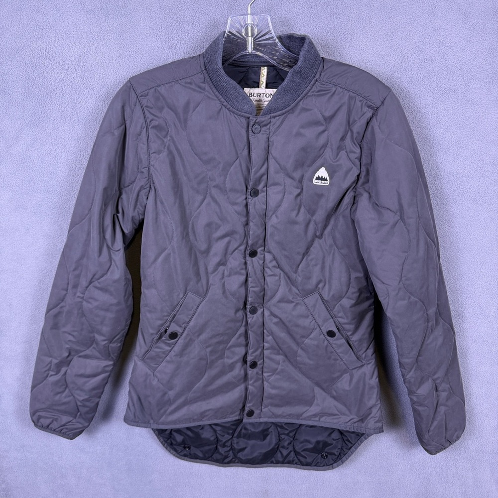 Burton Snowboards Women Kiley‎ Insulated Gray Quilted Jacket Size XS